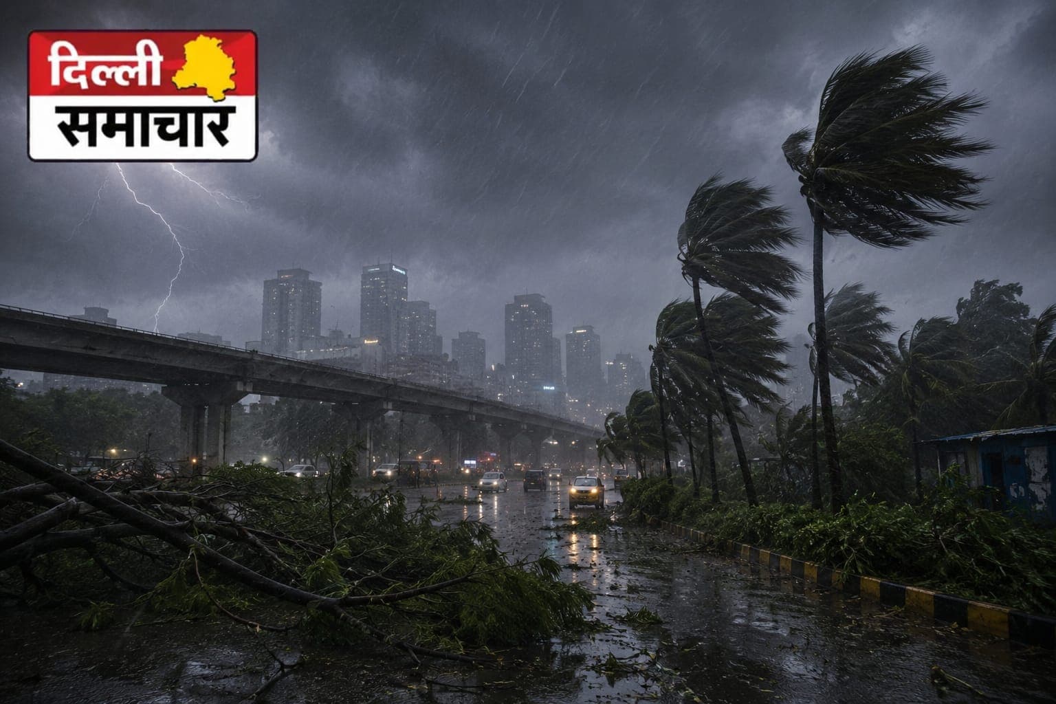 Weather : दिल्ली-एनसीआर में तूफान का तांडव, 128 KM/घंटा की रफ्तार से चली हवाएं, कई साल पुराने रिकॉर्ड टूटे