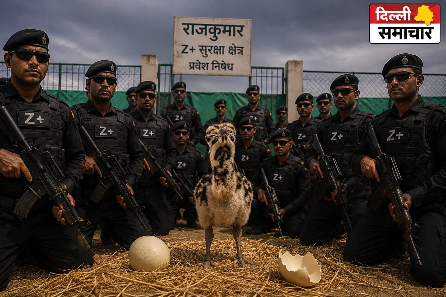 Gujrat : अंडे से बाहर आते ही मिली Z+ सिक्योरिटी! 50 जवानों के पहरे में पल रहा ये नन्हा 'राजकुमार'