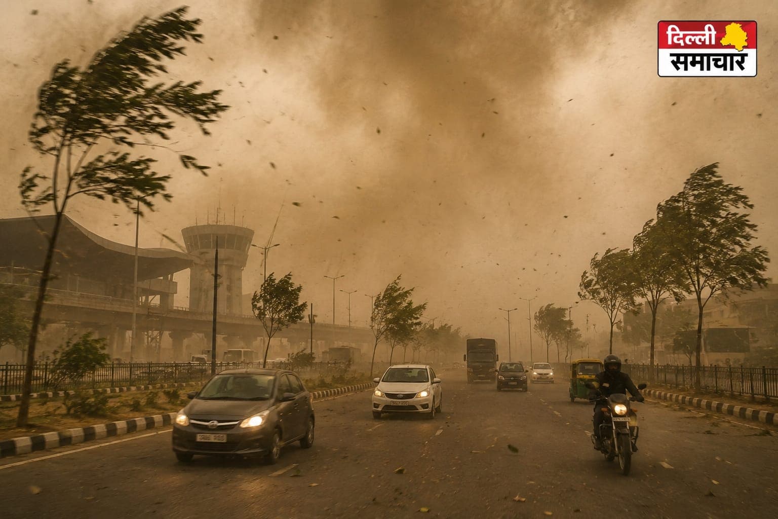 Weather : दिल्ली-NCR में मौसम ने बदला रुख, पालम में 92 KM/H की धूलभरी आंधी