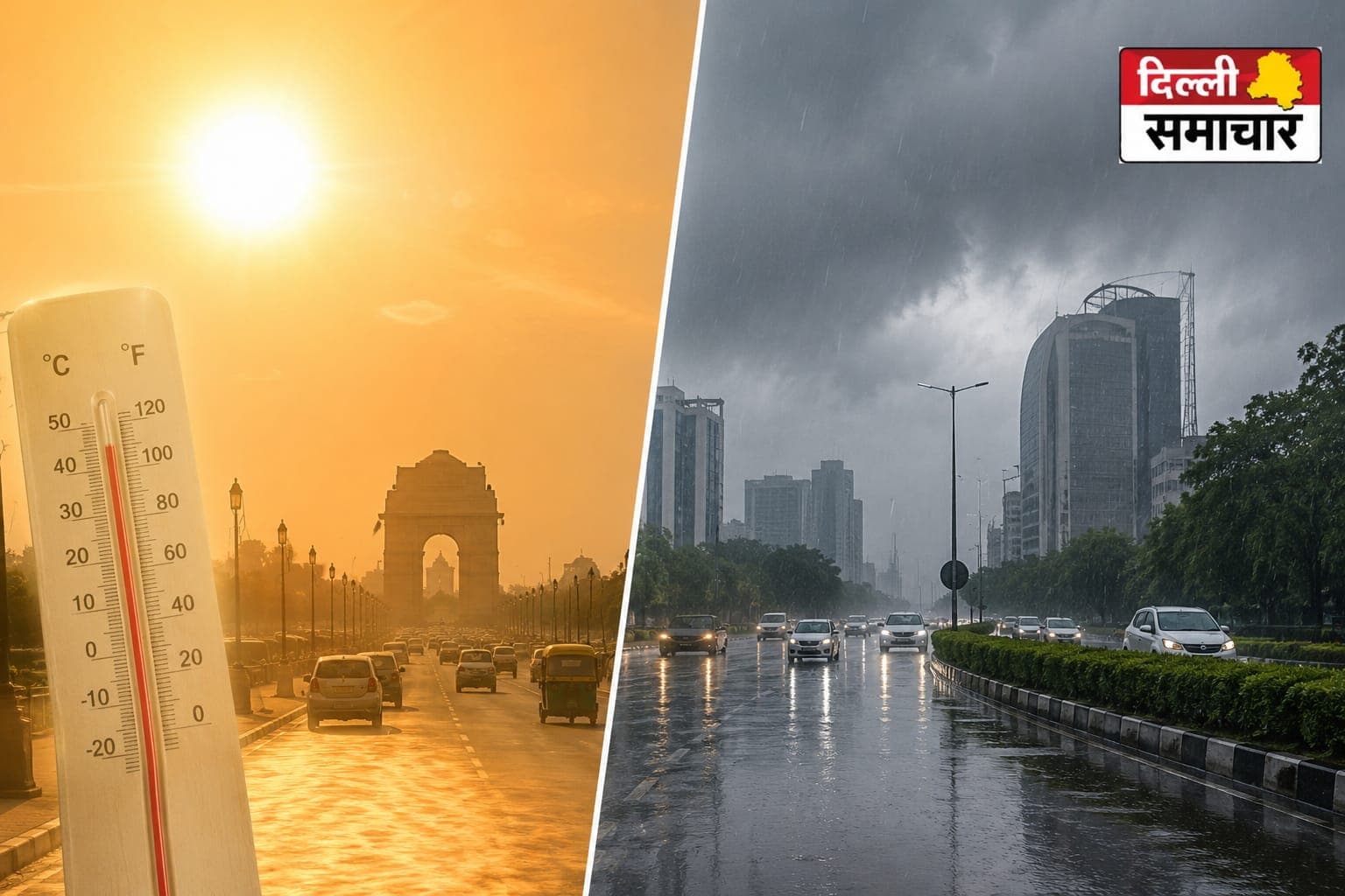 Weather : दिल्ली-एनसीआर में मौसम ने बदला मिजाज, आज हल्की बारिश के आसार