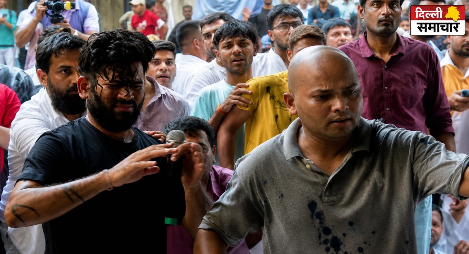 Delhi : जंतर-मंतर पर अभिजीत दीपके पर महिला ने फेंकी स्याही, सोनम वांगचुक को लेकर भी बढ़ा सुरक्षा घेरा